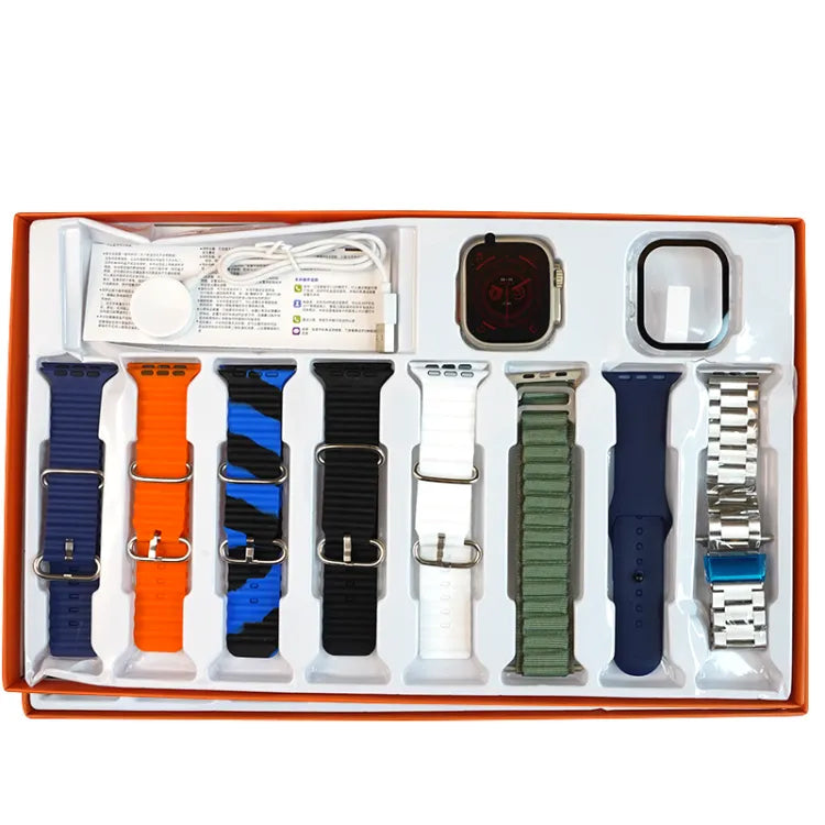 Y80 Ultra Smart Watch With 8 Straps