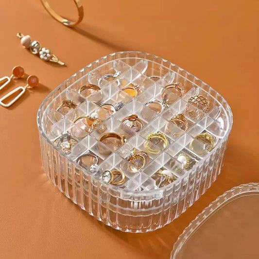 Transparent Crystal Jewellery Storage Organizer 2 Layer