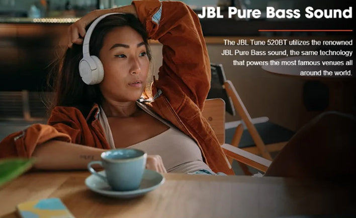 JBL Tune 520BT Wireless On-Ear Headphones