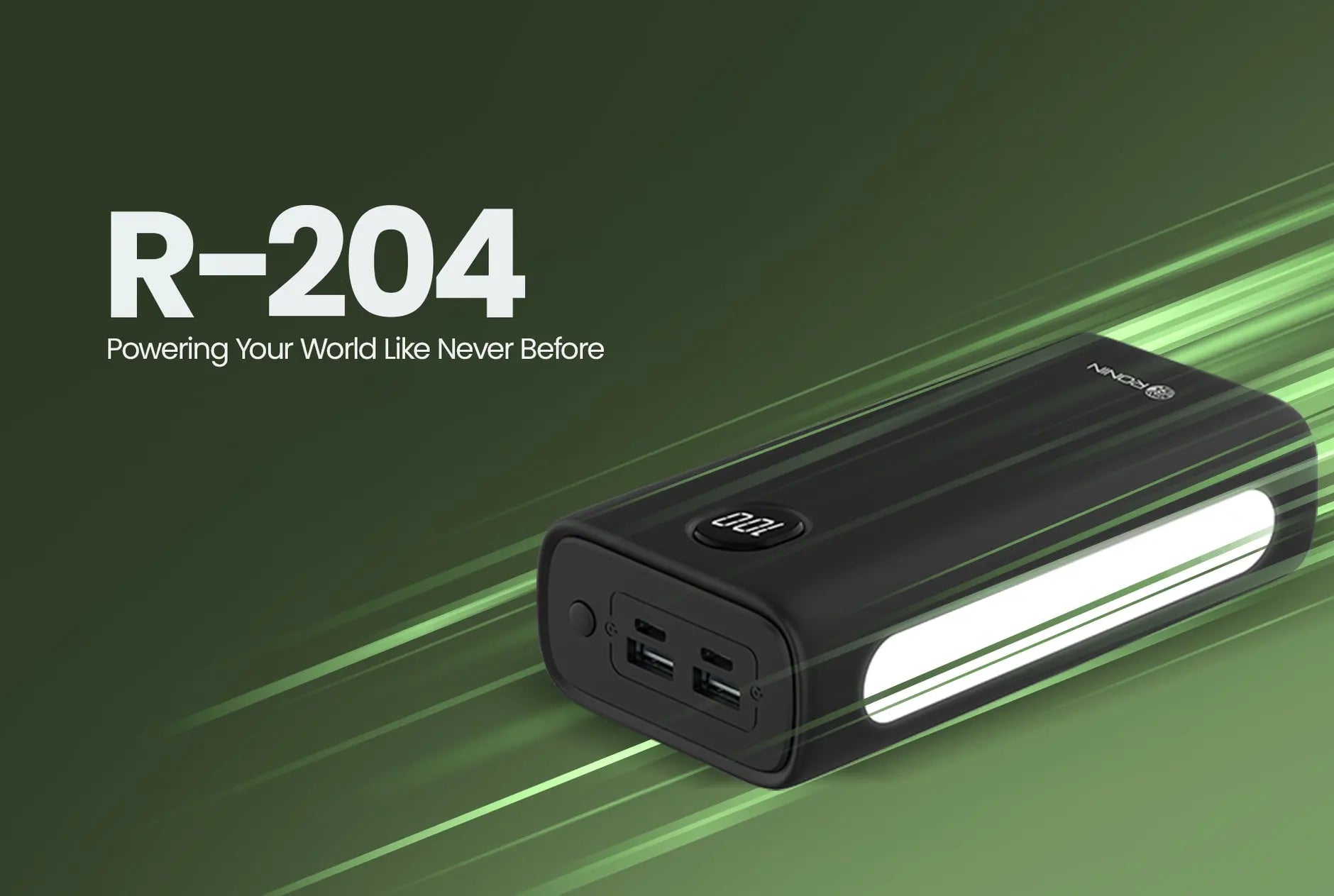 Ronin R-204 Powerbank 30000 mAh (3.7V) Li-polymer Battery