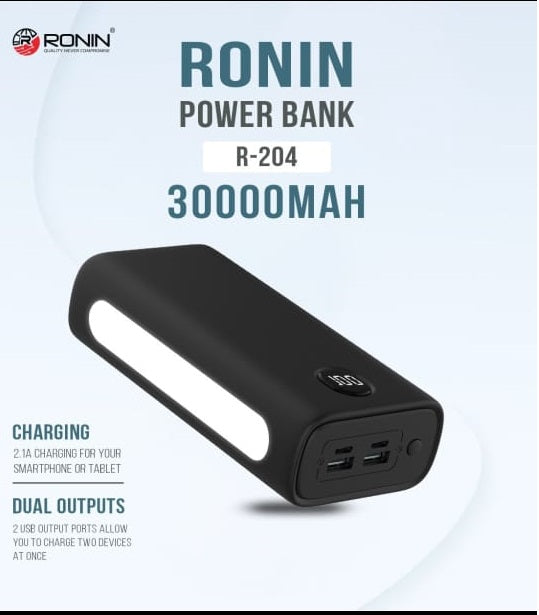 Ronin R-204 Powerbank 30000 mAh (3.7V) Li-polymer Battery